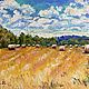  Oil Painting Landscape ' Sunny field', Pictures, Moscow,  Фото №1