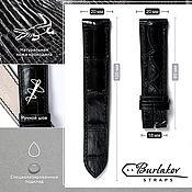Украшения handmade. Livemaster - original item 20 mm crocodile leather strap. Handmade.