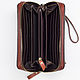 Leather clutch Magadan (brown). Wallets. Russian leather Guild. Online shopping on My Livemaster.  Фото №2