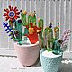  Fusing glass Prickles-cacti, Stained glass, Ekaterinburg,  Фото №1
