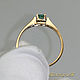Order Ring 'Light style' gold 9K (375 proof), emerald. VIDEO. MaksimJewelryStudio. Livemaster. . Rings Фото №3