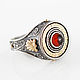 Ring: Silver ring of the Emperor with a garnet, Rings, Sevastopol,  Фото №1
