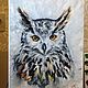 Oil painting Owl,a wise head. Pictures. OMA-EVA. My Livemaster. Фото №4