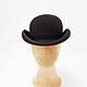 Bowler hat with English brim. Color-bitter chocolate. Hats1. Exclusive HATS. LANA ANISIMOVA.. My Livemaster. Фото №5