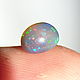 Эфиопский опал малый Pinfire - 0,7 ct ( 6,5*5,5*4 мм ). Кабошоны. Сокрытое в Листве. Интернет-магазин Ярмарка Мастеров.  Фото №2