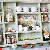 Для дома и интерьера handmade. Livemaster - original item Shelves: green Provence shelf on the wall. Handmade.