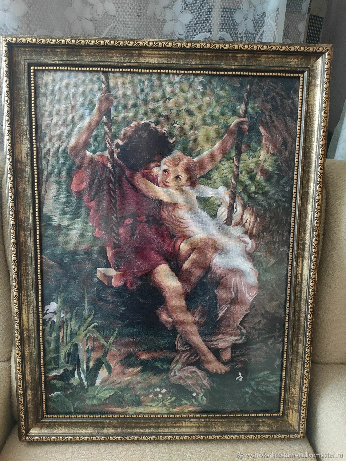 Картины: Двое на качелях в интернет-магазине на Ярмарке Мастеров ...