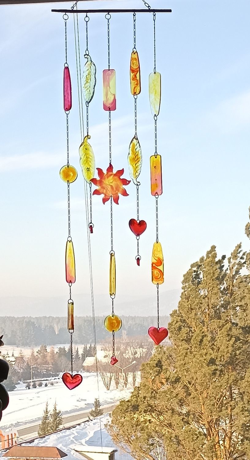 Подвес на окно из эпоксидной смолы в интернет-магазине Ярмарка Мастеров ...