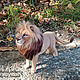 Just a King / Lion felted from wool / Lion. Felted Toy. Woolen Zoo. My Livemaster. Фото №4