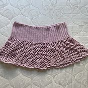 Одежда handmade. Livemaster - original item Pink beach knitted skirt. Handmade.