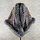 Order Pavlovo Posad shawl with black fox fur. Olga Lavrenteva. Livemaster. . Shawls1 Фото №3