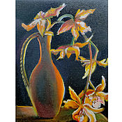 Картины и панно handmade. Livemaster - original item Painting flowers in a jug 