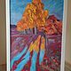  Autumn. Oil. Canvas. 60h80. Pictures. Painting. Matryoska. (kiseleva-nata). Online shopping on My Livemaster.  Фото №2