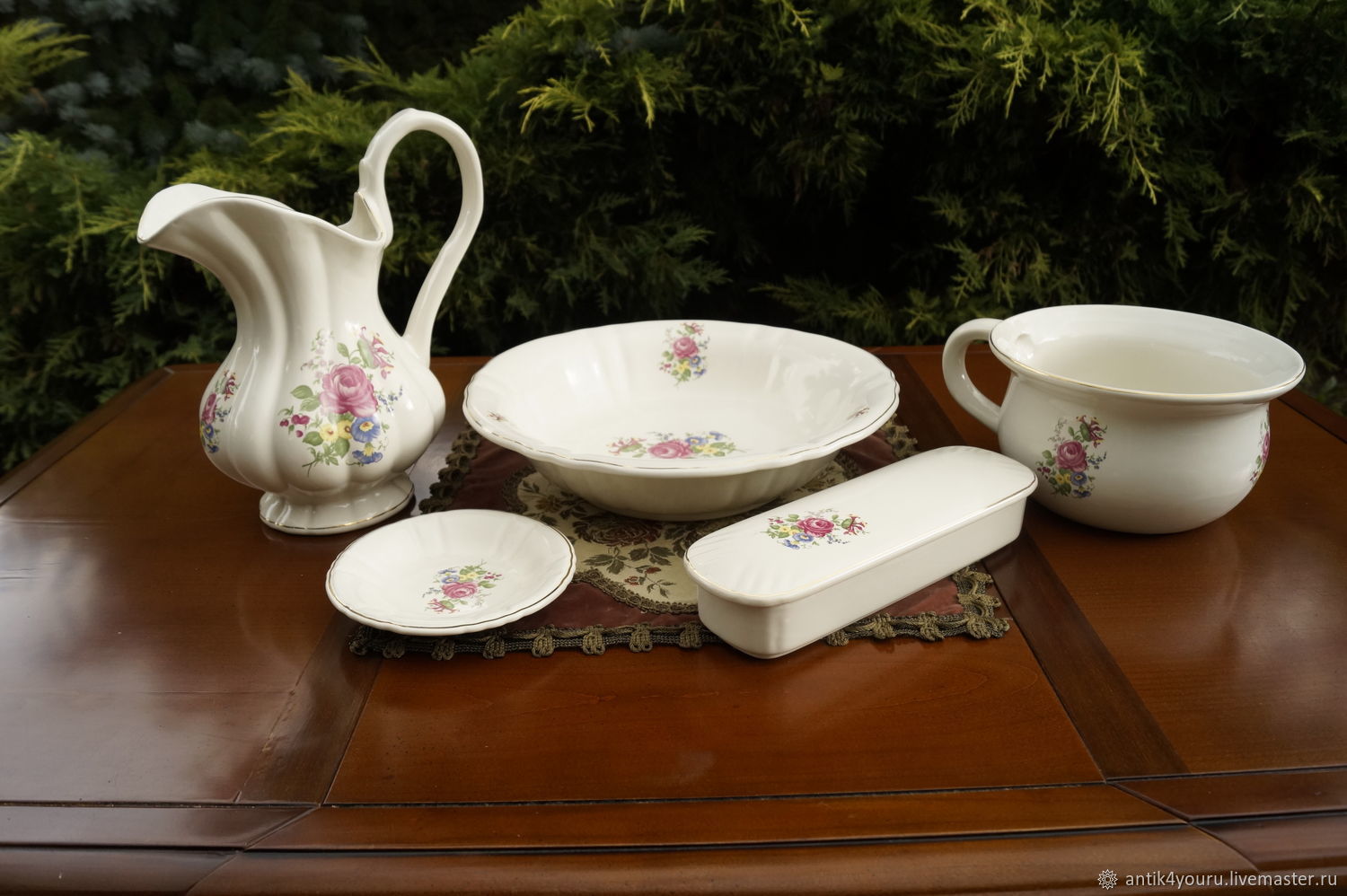 Комплект в ванную 5 предметов STAFFORDSHIRE ENGLAND (PINK), Элементы интерьера, Москва,  Фото №1