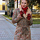 Paisley Coat, Woman's coat faux fur, Designer coat with lapels. Coats. Lara (EnigmaStyle). My Livemaster. Фото №5