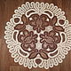 Заказать Салфетка крючком Кофе с молоком. Кружево ручной работы(Tanuscha). Ярмарка Мастеров. . Декоративные салфетки Фото №3
