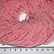 Материалы для творчества handmade. Livemaster - original item Copy of Copy of Rose quartz 4 mm, beads ball with cut. Handmade.
