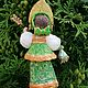 Царевна-лягушка, ватная елочная игрушка. Мягкие игрушки. Елена (emeldolls). Ярмарка Мастеров.  Фото №5