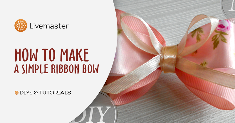 How to Make a Simple Bow of Narrow Ribbons: DIYs в журнале Ярмарки Мастеров