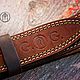 Order Leather belt with brass buckle 'Ring'. Leather product G.M.G.. Livemaster. . Straps Фото №3