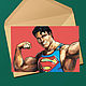 открытка Супермен