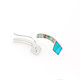 EARRING guys with Turquoise and mother of Pearl. Kaffy. Natural stones. Climber earrings. ARIEL - MOSAIC. My Livemaster. Фото №4