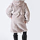 Order Coats: Mutton coat for girls ( Color 'pearl River'). Kids fur coat. Livemaster. . Childrens outerwears Фото №3
