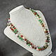 Long necklace with natural stones: carnelian, amethyst, jade. Beads2. naturalkavni. My Livemaster. Фото №4