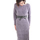 Crocheted dress handmade Lilac mist. Dresses. Татьяна, ручное вязание. Online shopping on My Livemaster.  Фото №2