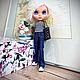 Кукла блайз кастом custom Blythe натуральные локоны. Шарнирная кукла. Мастерская подарков Елены Смирновой. Интернет-магазин Ярмарка Мастеров.  Фото №2