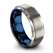 Украшения handmade. Livemaster - original item Titanium ring with blue anodizing. Handmade.
