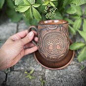 Посуда handmade. Livemaster - original item Ceramic mug Tree of Life Yggdrasil. Handmade.