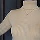 Водолазка полушерсть "Пыльца". Водолазки. Мастерская K. WooD_KnitweaR. Ярмарка Мастеров.  Фото №6