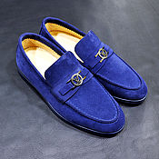 Обувь ручной работы handmade. Livemaster - original item Men`s loafers, made of natural suede, handmade!. Handmade.