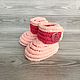 Booties: plush boots for girls, 11 cm on the foot, Babys bootees, Irkutsk,  Фото №1