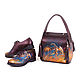 Set leather handbag and shoes 'Daenerys', Boots, St. Petersburg,  Фото №1