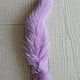 Finnish pink-lilac tail / natural fur. Fur. Warm gift. Online shopping on My Livemaster.  Фото №2