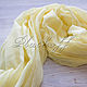 Scarf summer solid yellow Monogram, Scarves, Moscow,  Фото №1