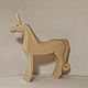 Wooden Billet toy souvenir Unicorn simple. Decor for decoupage and painting. Shop Oleg Savelyev Sculpture (Tallista-1). Online shopping on My Livemaster.  Фото №2