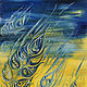 Order Melody of the night ears, yellow-blue oil painting. Belasla. Livemaster. . Pictures Фото №3