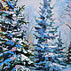 Oil painting Christmas Eve. Pictures. Dubinina Ksenya. My Livemaster. Фото №5