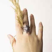 Серебряное кольцо с лабрадором "disconnect"