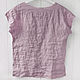 Пыльно-розовая блузка из 100% льна. Блузки. LINEN & SILVER ( ЛЕН и СЕРЕБРО ). Ярмарка Мастеров.  Фото №4