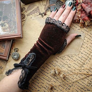 Митенки "Дуэт" – заказать на Ярмарке Мастеров – 4M96RU | Митенки, Москва