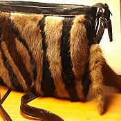 Сумки и аксессуары handmade. Livemaster - original item Handbag made of leather and fur 