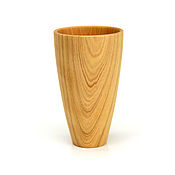 Посуда handmade. Livemaster - original item Wooden high light glass D8 H13. Art.26032. Handmade.
