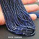 Blue spinel - 2mm (100). Beads1. ROCK  GARDEN. Online shopping on My Livemaster.  Фото №2