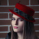 Шляпка-канотье "Париж". Шляпы. Марина Духан. Интернет-магазин Ярмарка Мастеров.  Фото №2