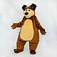 The Bear. Mascot. Props for animators. Work-shop Lillu. My Livemaster. Фото №4