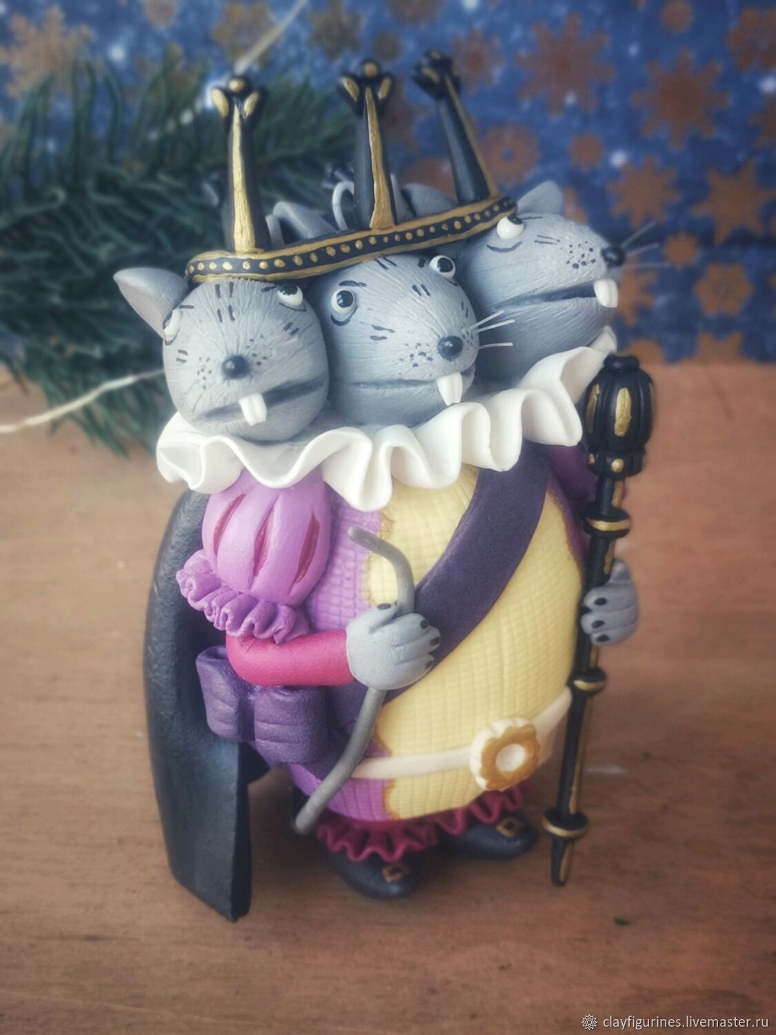 Елочная игрушка Мышиный король в интернет-магазине Ярмарка Мастеров по ...